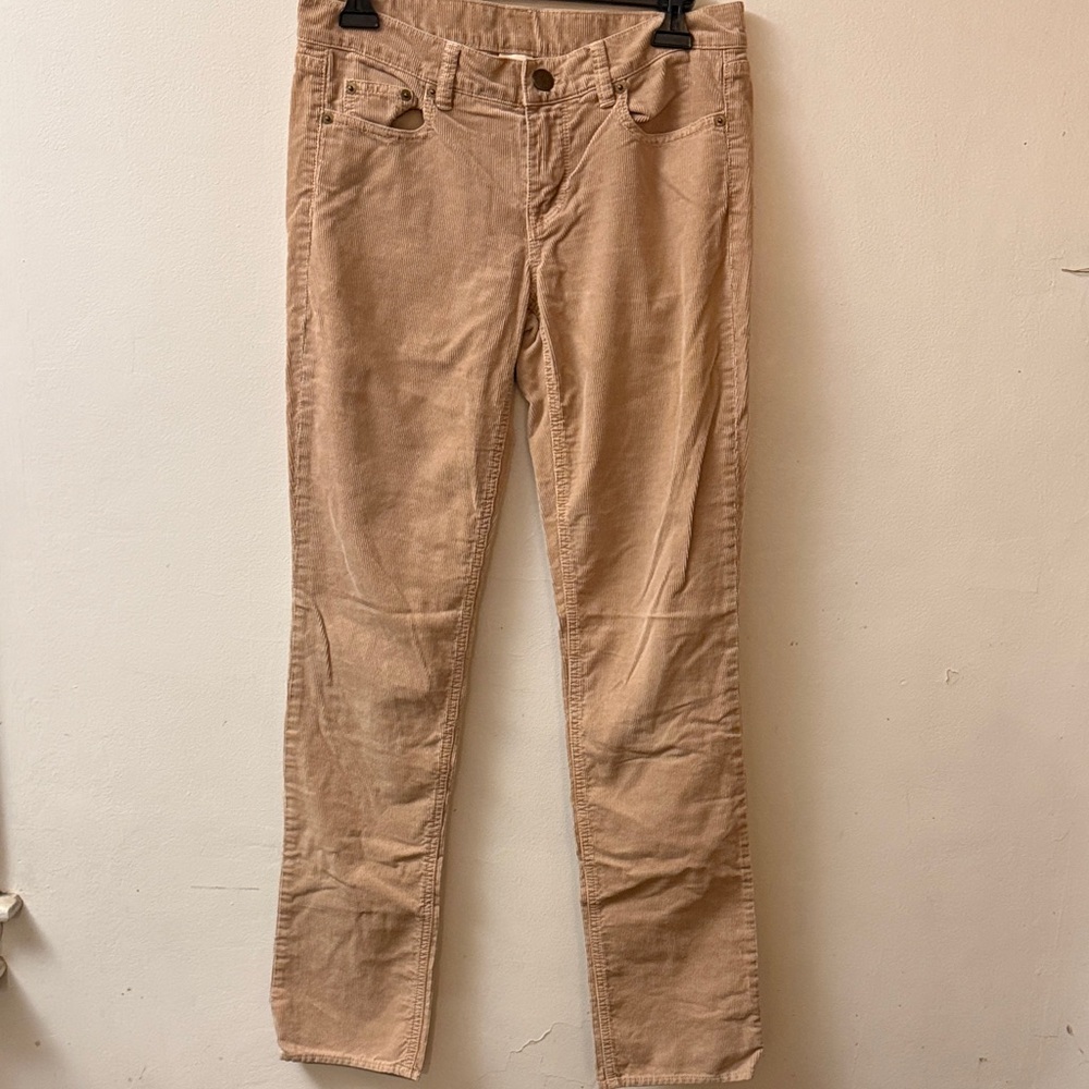 J. Crew Light Brown Corduroy Straight Leg Pants - Picture 1 of 5